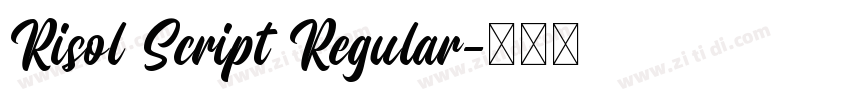 Risol Script Regular字体转换